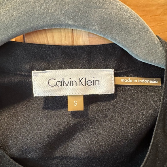 Calvin Klein Black Button Front Top - Picture 2 of 8